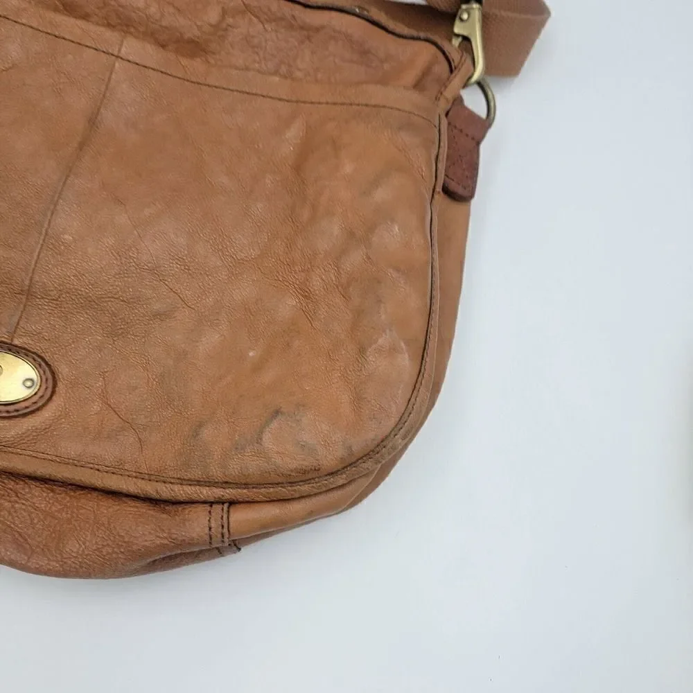 Fossil Beautiful Leather Vintage‎ Reissue Messenger Crossbody Satchel Bag ZB4617